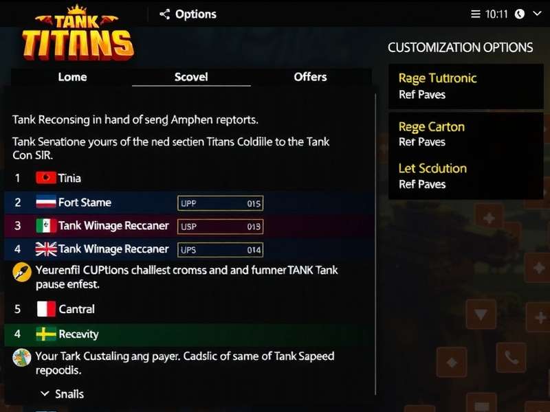 Extensive Tank Customization in Tank Titans Tank Titans Customization Options